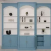 Casa Padrino Bücherregal im Landhausstil, 296 x 30 x 250 cm