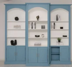 Casa Padrino Bücherregal im Landhausstil, 296 x 30 x 250 cm
