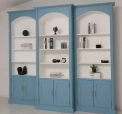 Casa Padrino Bücherregal im Landhausstil, 296 x 30 x 250 cm