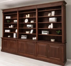 Casa Padrino Bücherregal im Landhausstil, 357 x 48 x 237 cm
