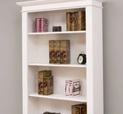 Casa Padrino Bücherregal im Landhausstil mit 1 Schublade, 100 x 32 x 195 cm
