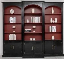 Casa Padrino Bücherregal im Landhausstil, 296 x 30 x 250 cm
