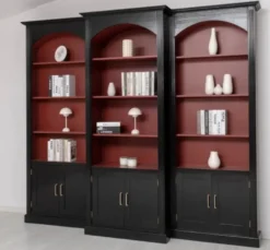 Casa Padrino Bücherregal im Landhausstil, 296 x 30 x 250 cm