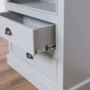 Casa Padrino Bücherregal im Landhausstil mit 2 Schubladen, 79 x 39 x 210 cm
