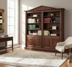 Casa Padrino Bücherregal im Landhausstil, 220 x 38 x 230 cm