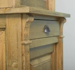 Casa Padrino Bücherregal im Landhausstil mit 1 Tür, 73 x 51 x 240 cm