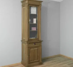 Casa Padrino Bücherregal im Landhausstil mit 1 Tür, 73 x 51 x 240 cm