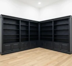 Casa Padrino Bücherwand im Landhausstil, 330 x 40 x 230 cm