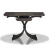 Casa Padrino Beistelltisch mit Schublade Schwarz 100 x 35 x H. 85 cm - Luxus Konsole im modernen Design