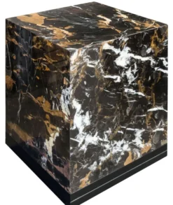 Casa Padrino Beistelltisch Schwarz 40 x 40 x H. 50 cm - Luxus Wohnzimmer Deko