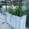 Casa Padrino Beton Blumenkübel Grau 120 x 40 x H. 74 cm - Rechteckiger Beton Pflanzkübel