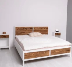 Casa Padrino Bett im Landhausstil, 140 x 200 x 110 cm