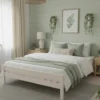 Casa Padrino Bett im Landhausstil, 200 x 140 x 50 cm