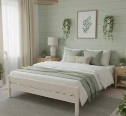 Casa Padrino Bett im Landhausstil, 200 x 140 x 50 cm