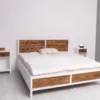 Casa Padrino Bett im Landhausstil, 180 x 200 x 110 cm
