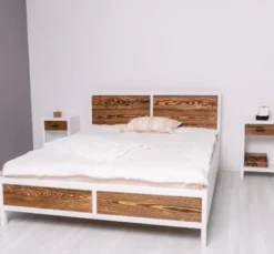 Casa Padrino Bett im Landhausstil, 180 x 200 x 110 cm