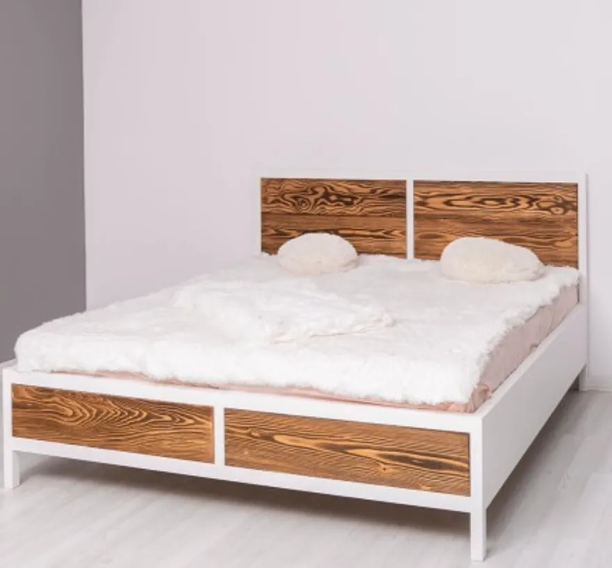 Casa Padrino Bett im Landhausstil, 180 x 200 x 110 cm