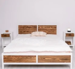 Casa Padrino Bett im Landhausstil, 180 x 200 x 110 cm
