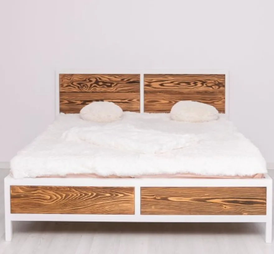 Casa Padrino Bett im Landhausstil, 180 x 200 x 110 cm