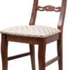 Casa Padrino Biedermeier Esszimmer Stuhl Bronze / Weiß / Dunkelbraun 43 x 52 x H. 96 cm - Massivholz Küchen Stuhl - Massivholz Esszimmer Möbel - Biedermeier Esszimmer Möbel