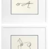 Casa Padrino Bilder 2er Set Picasso 65 x H. 154 cm - Luxus Hotel Dekoration