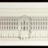 Casa Padrino Bilder / Kunstdruck Set Fassade vom Louvre Mehrfarbig 109 x H. 52 cm - Luxus Wohnzimmer Dekoration