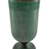 Casa Padrino Blumenvase Mintgrün Ø 14 x H. 29 cm - Runde Aluminium Vase - Deko Accessoires