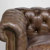 Casa Padrino Chesterfield Luxus Echt Leder Sofa 4 Sitzer im Vintage Look Farbe Cigar Breite 300 cm