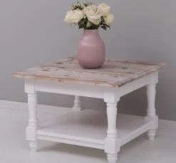 Casa Padrino Couchtisch im Landhausstil, 65 x 65 x 45 cm