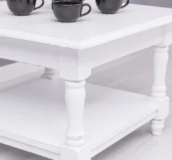 Casa Padrino Couchtisch im Landhausstil, 65 x 65 x 45 cm