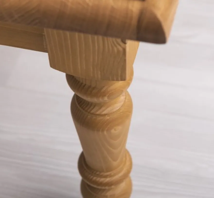 Casa Padrino Couchtisch im Landhausstil mit Eichenholzplatte, 90 x 65 x 45 cm