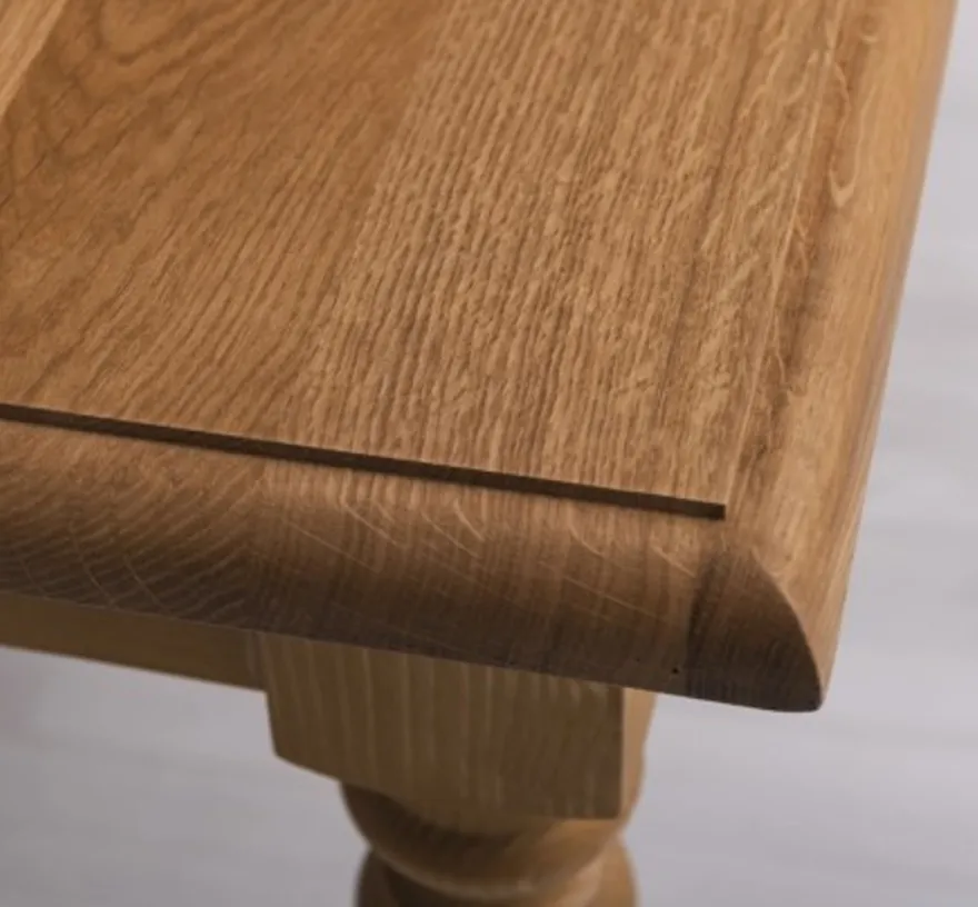 Casa Padrino Couchtisch im Landhausstil mit Eichenholzplatte, 90 x 65 x 45 cm