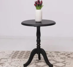 Casa Padrino Couchtisch im Landhausstil Schwarz, 60 x 60 x 78 cm