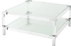 Casa Padrino Couchtisch 100 x 100 x H. 45 cm - Luxus Designer Möbel