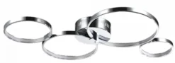 Casa Padrino Decken- und Wandleuchte Silber 74 x 44 x H. 7 cm - Moderne LED Leuchte