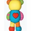 Casa Padrino Deko Figur Teddybär Herz Bunt H. 46 cm - Deko Skulptur