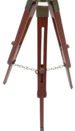 Casa Padrino Deko Globus Mehrfarbig / Braun / Antik Messing H. 78 cm - Höhenverstellbarer Globus mit Dreibein Stativ - Büro Deko - Wohnzimmer Deko - Deko Accessoires