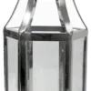Casa Padrino Deko Kerzenleuchter Silber 31 x 31 x H. 76 cm - Metall Laterne mit Tragegriff - Gastronomie Accessoires - Restaurant Accessoires - Hotel Accessoires - Deko Accessoires