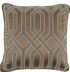 Casa Padrino Deko Kissen / Zierkissen Braun 50 x 50 cm - Luxus Wohnzimmer Accessoires