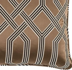 Casa Padrino Deko Kissen / Zierkissen Braun 50 x 50 cm - Luxus Wohnzimmer Accessoires