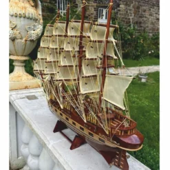 Casa Padrino Deko Segelschiff France II 74 cm - Handgefertigtes Modellschiff