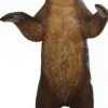 Casa Padrino Deko Skulptur Bär Braun / Schwarz 118 x H. 240 cm - Lebensgroße Deko Tierfigur - Wetterbeständige Gartendekofigur