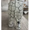 Casa Padrino Deko Skulptur Elefant Weiß / Schwarz 84 x H. 57 cm - Deko Figur