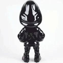 Casa Padrino Deko Skulptur Schwarz / Rot H. 120 cm - Garten Deko Figur