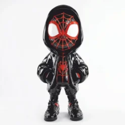 Casa Padrino Deko Skulptur Schwarz / Rot H. 120 cm - Garten Deko Figur
