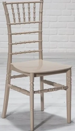 Casa Padrino Designer Acryl Stuhl Set Cappuccino 40 x 46 x H. 92,5 cm - Esszimmerstühle - Acryl Esszimmer Möbel
