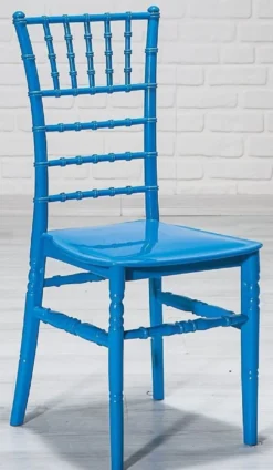 Casa Padrino Designer Acryl Stuhl Set Blau 40 x 46 x H. 92,5 cm - Esszimmerstühle - Acryl Esszimmer Möbel