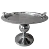 Casa Padrino Designer Aluminium Beistelltisch Höhe 47 cm - Luxus Wohnzimmermöbel
