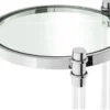Casa Padrino Designer Beistelltisch Silber 41 x H. 90,5 cm - Luxus Beistelltisch
