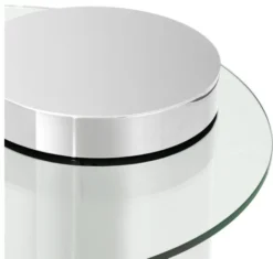 Casa Padrino Designer Beistelltisch Silber 65 x H. 51 cm - Luxus Kollektion